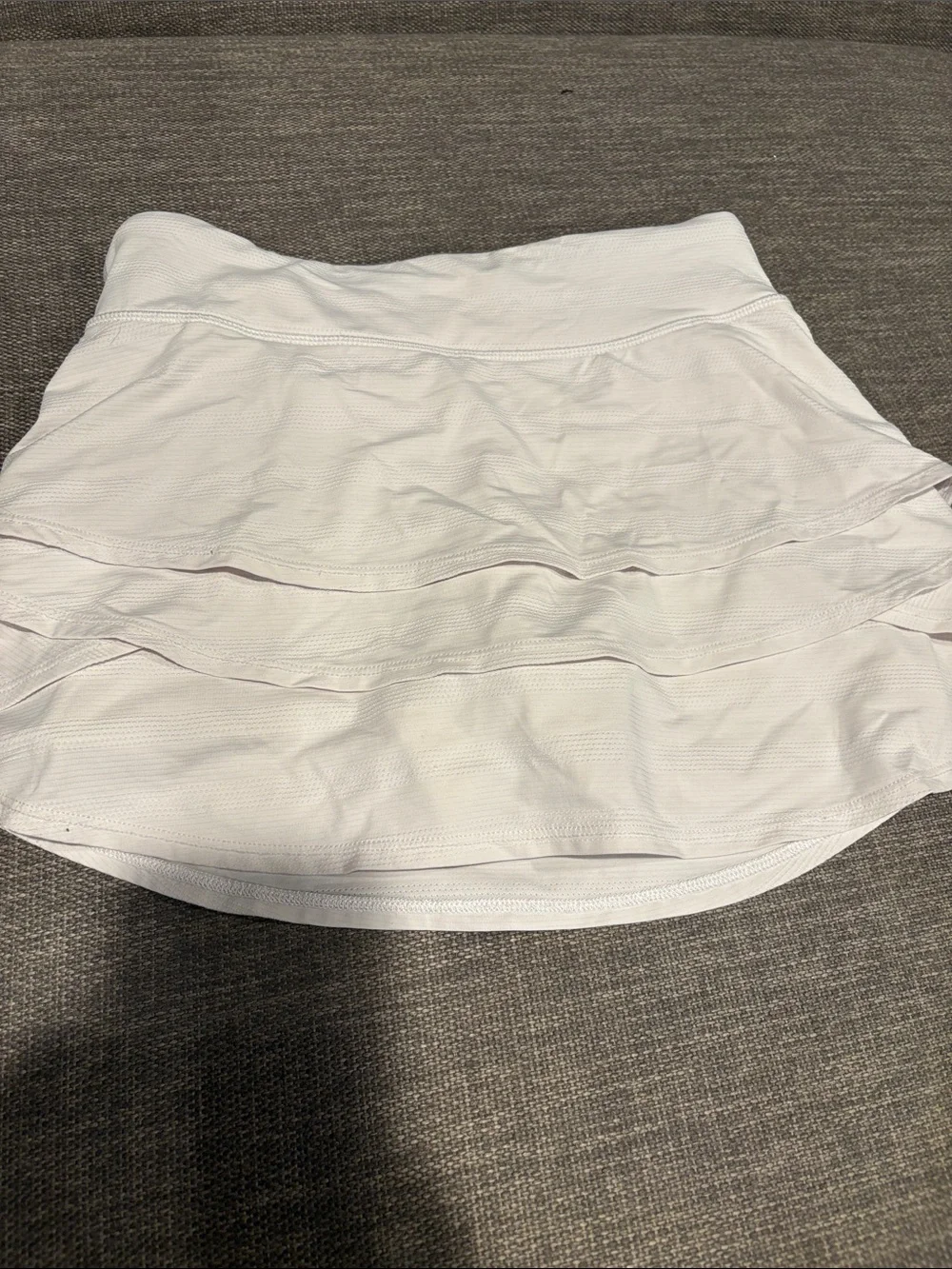 Athleta White Layered Active Skirt
